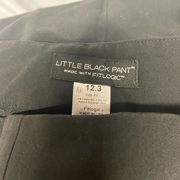 Little Black Pant Fitlogic 12.3 Size 12 Dress Slacks - Picture 9 of 13